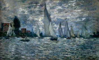 Claude Oscar Monet : The Boats: Regatta At Argenteuil